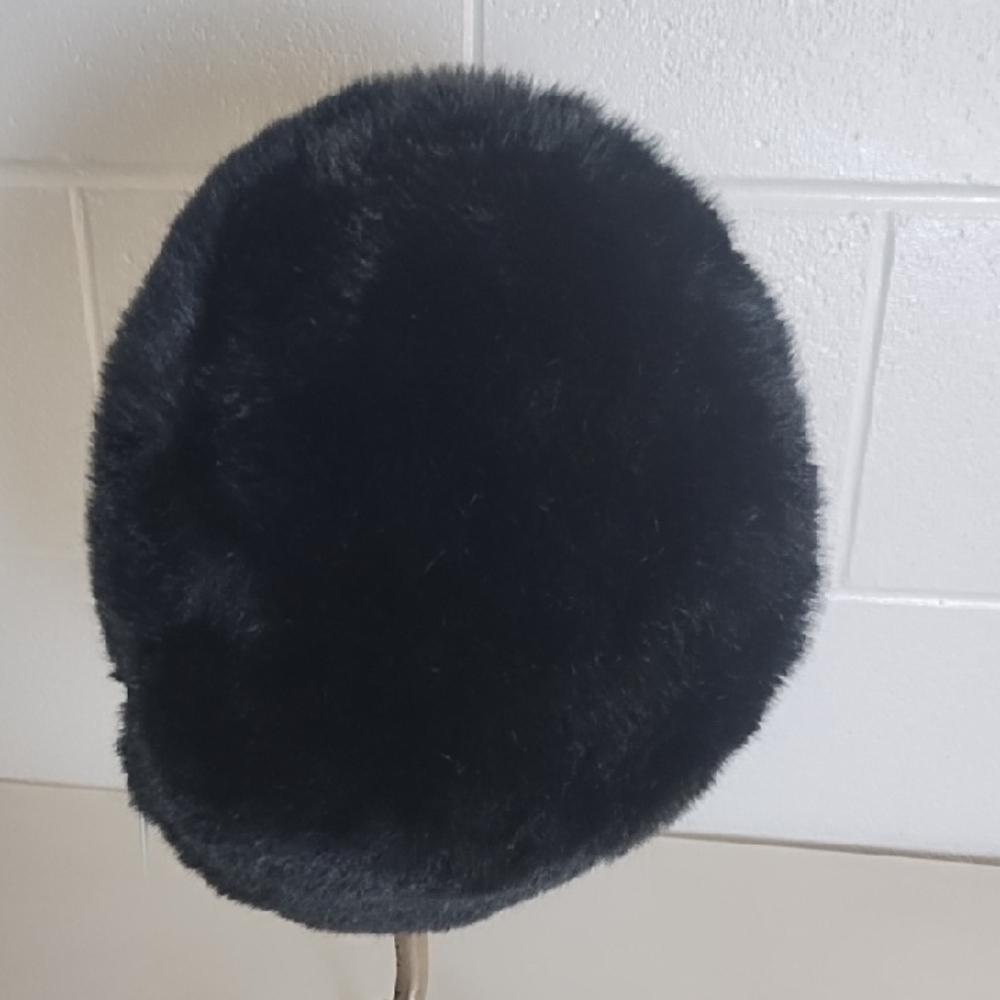 Apt. 9 Black Faux Fur Hat NWT - Picture 12 of 13